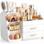 Organisateur de maquillage avec porte-pinceau (blanc)-700106362