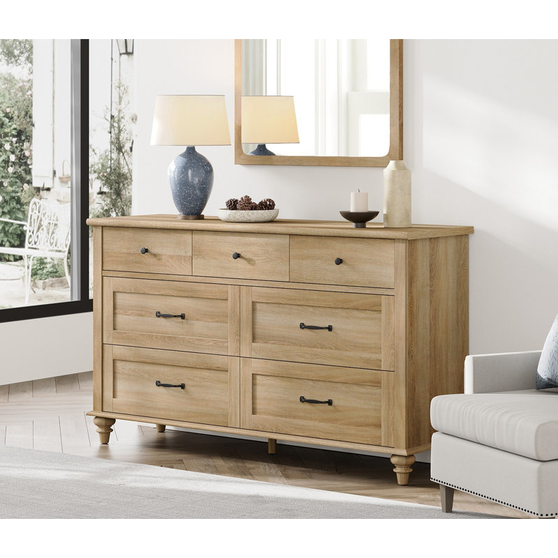 Commode 7 pièces Scarlett, Chêne