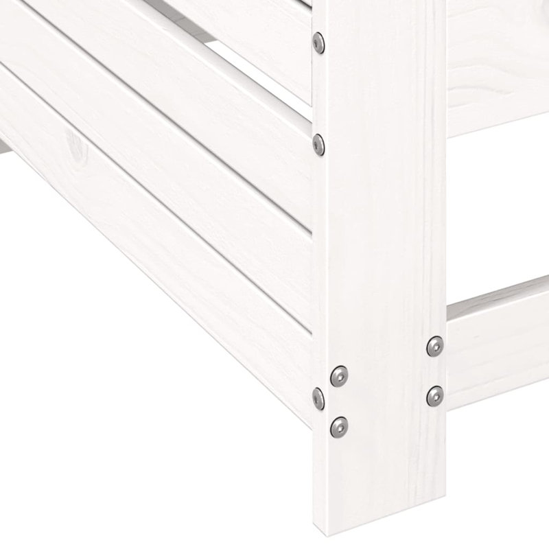 Beca 69cm Wide Patio Sofa with Cushions, White, Anthracite