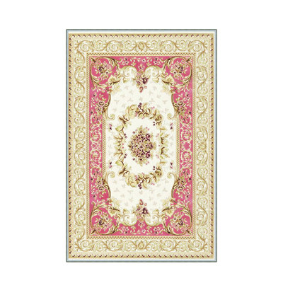 Luxurious 3D Printed Woven Carpet, 55.1 x 86.6 inches | 100% Polyester, Antibacterial, Machine Washable | Non-Slip PVC Felt Dot Underside, 0.3 in Pile Height | Perfect for Living Room, Bedroom & Home Decor