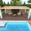 Ensemble de 44 tuiles de terrasse de style H de 12 po, plancher à emboîter pour une installation facile sur le porche, le bord de la piscine, le balcon et la cour, ensemble de 44-124244789
