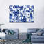 Fleur bleue au crochet sur toile-1492891111