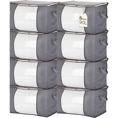 Ecr4kids Bendi-Bins with Handles, Flexible Plastic Storage, 13in x 10in 6-Piece Pastel