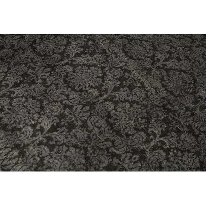 Wool Damask Area Rug