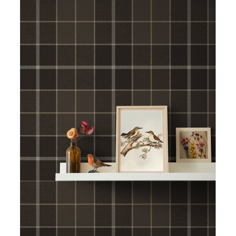 Papier peint adhésif Gracie Oaks Blacksmith & Red Altarinda, Brun