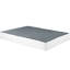 Sommier double pour chambre à coucher - Structure en métal, housse de support en tissu texturé, ajustement-121107385