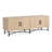 Functional 4-Door TV Cabinet – 2 Storage Spaces; Modern TV Stand; Entertainment Center with Adjustable Shelves-549211909
