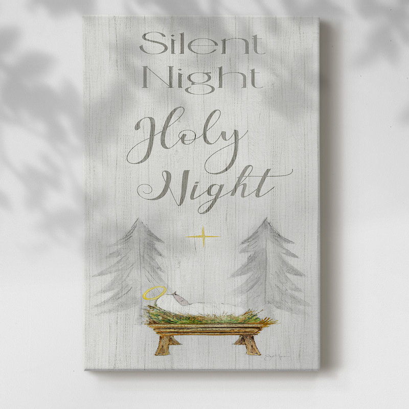 " Silent Night ", 27" H x 18" W x 1.5" D