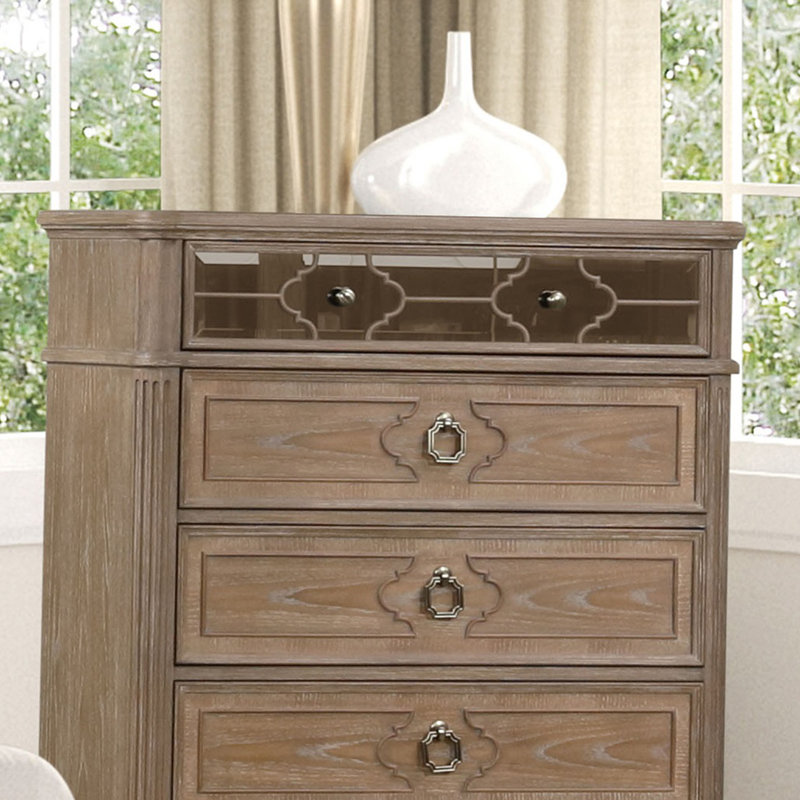 Lyris Transitional Chest, Rustic Oak