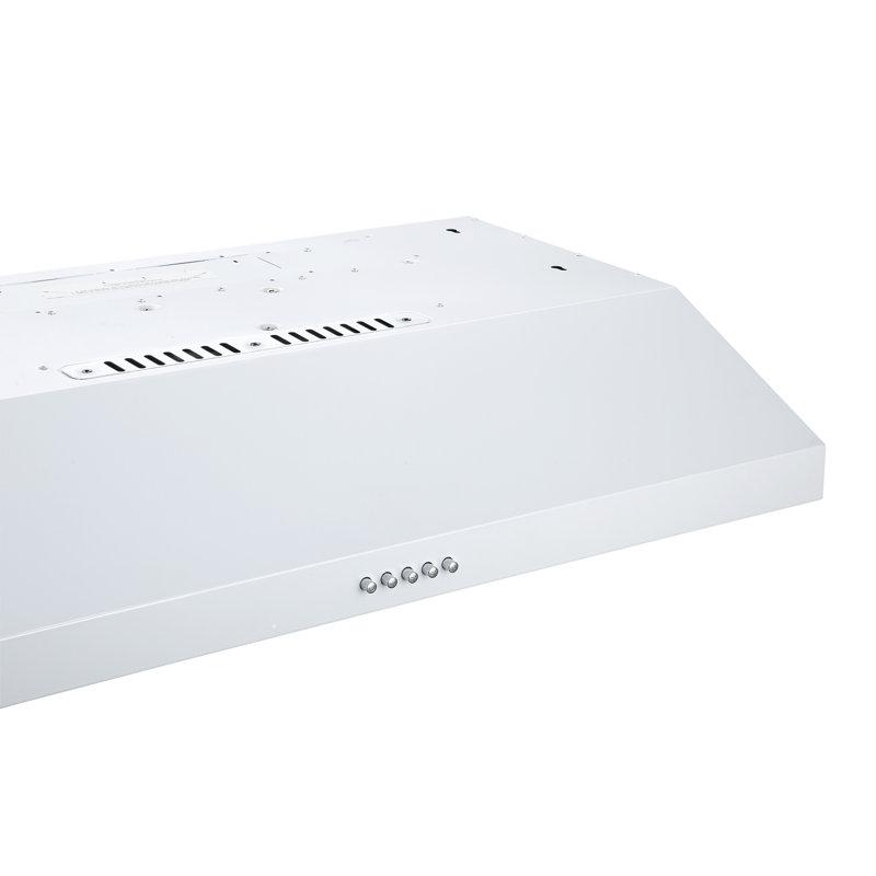 Ancona Slim S3DW 30" 325 CFM Non-vented White Under Cabinet Range Hood 