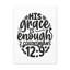 2 Corinthiens 12: 9 «His Grace is Enough Circle», verset biblique sur toile, art mural chrétien-672785846