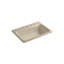 Bakersfield Self Rimming Kitchen Sink in Mexican Sand with Four Hole Faucet Drilling-980387643
