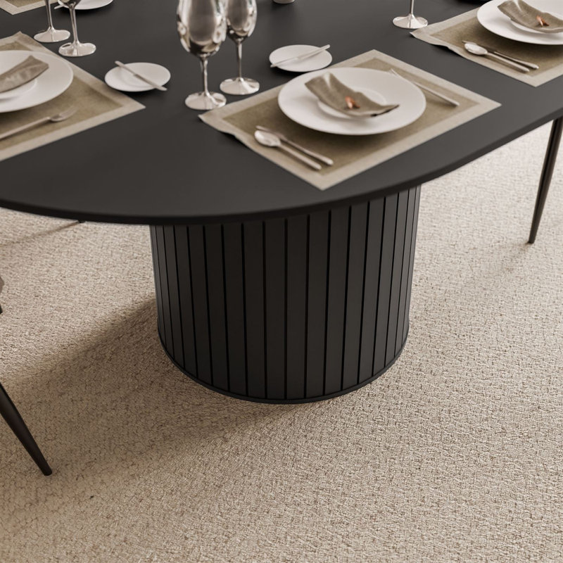 Extendable Dining Table, Black