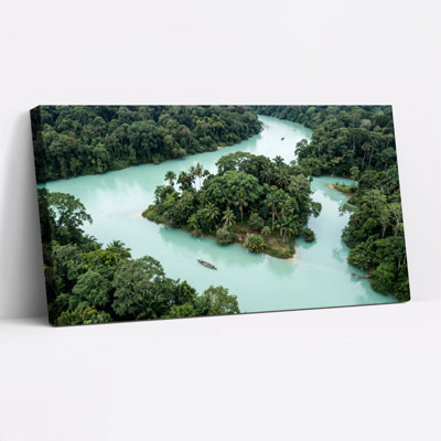 Ensemble de 1 tableau sur toile « Rivière tropicale »