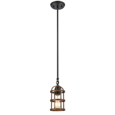 Mini-luminaire suspendu 1 lumière de 5 po Millville - noir mat Millville