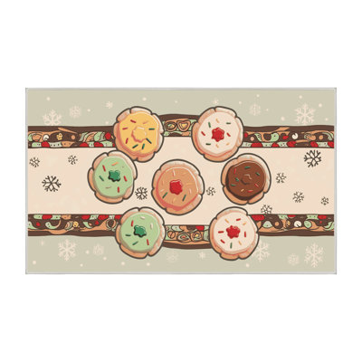 Tapis de vacances The Holiday Aisle® Cookies
