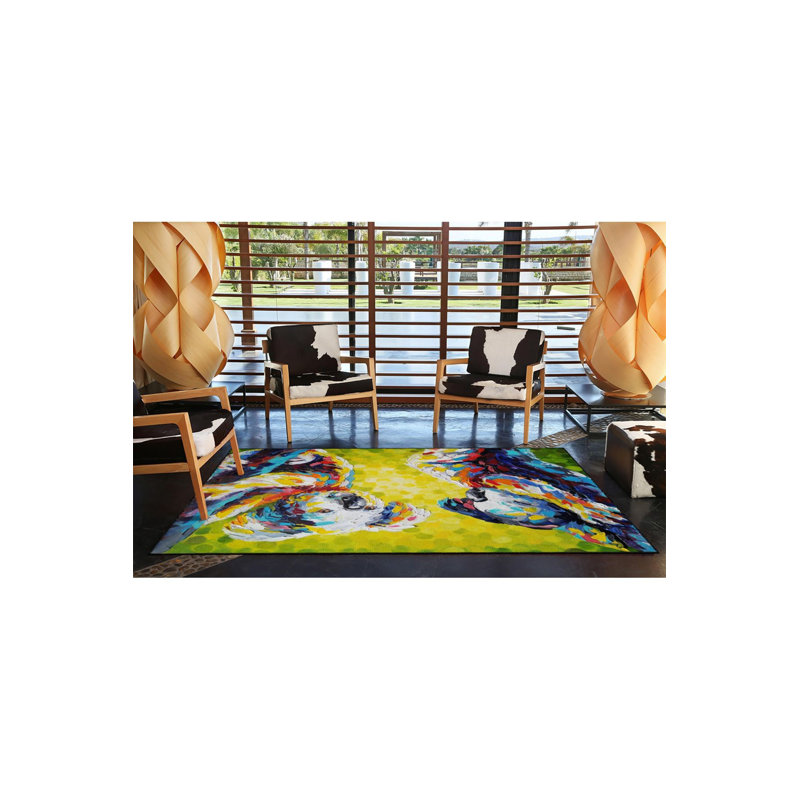 Tapis lavable Modern Koala, Sous-tapis carré 3 pi 3 po inclus