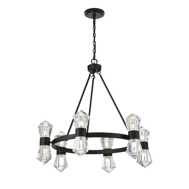Lustre 12 lumières Baesel en noir mat