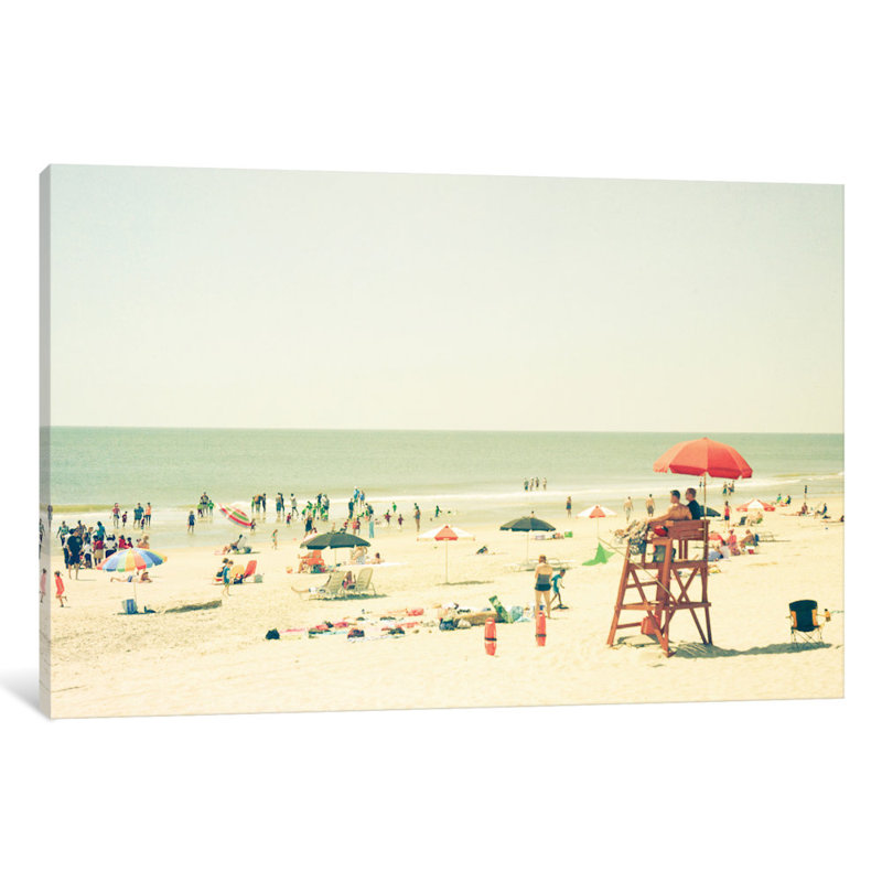 Jour à la plage, reproduction de photo sur toile tendue, H 12 po x l 18 po x P 1,5 po