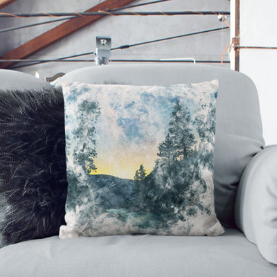 Mountain Stream Cushion with Filling
