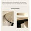 Table d'appoint décorative contemporaine en matériaux mixtes avec plateau en travertin pour l'entrée de la maison-133349156-133349159-133349160
