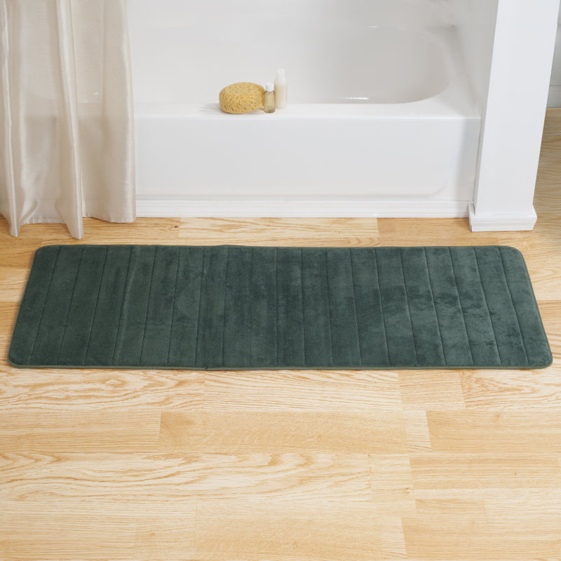 Très grand tapis de salle de bain Jaynne, Vert