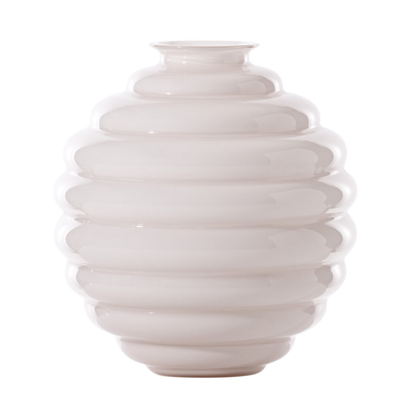Deco Vase, Cipria Pink, 9.65" H x 9.06" W x 9.06" D