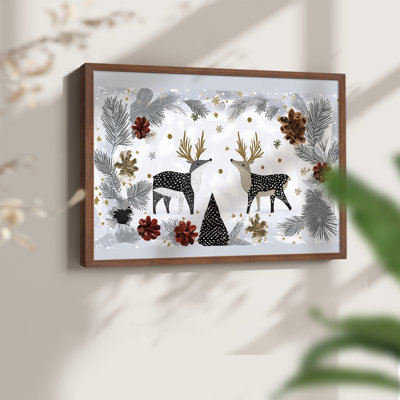 Chirstmas Art-CCLVI -Framed Print - Restickable