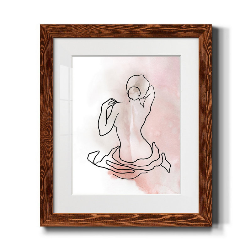 Illustration de figure II - Reproduction d'art sur papier encadrée, Érable encadré, H 20 po x l 17 po x P 1,5 po