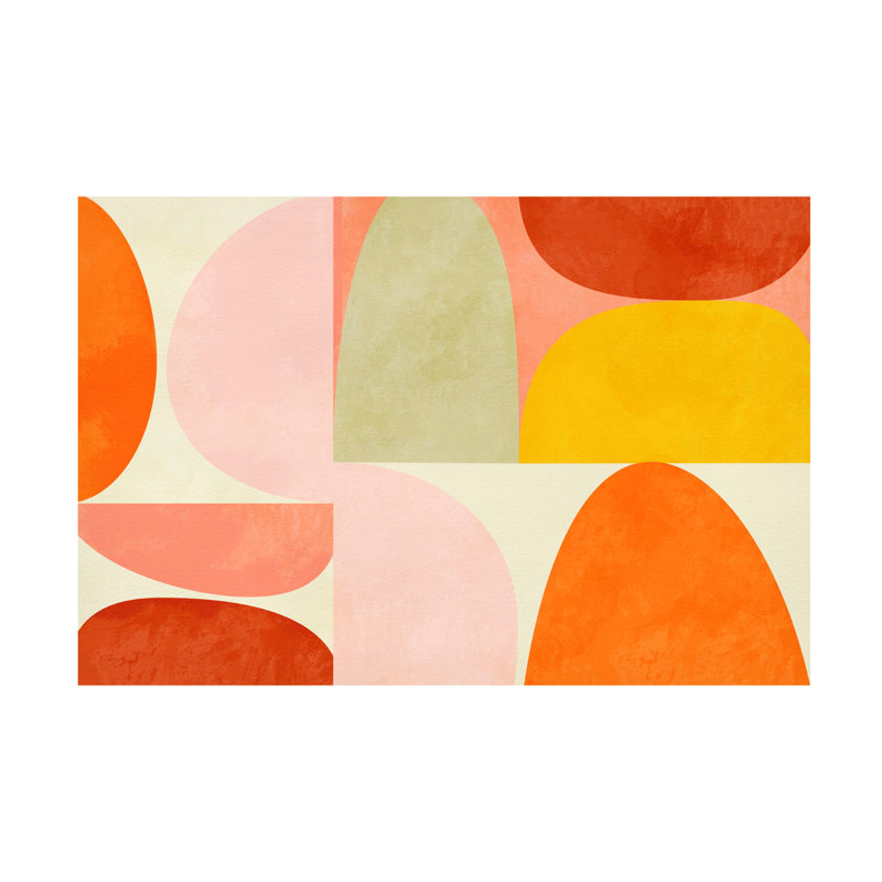 Œuvre d'art sur toile à motif géométrique bolologia,, H 30 po x l 47 po