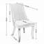 Chaise de salle à manger en rayonne en lin et flocage en lin-105511453