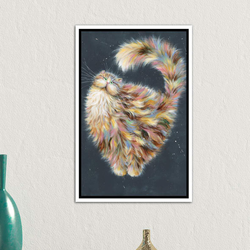 Patapoufette par Kim Haskins-impression d’art graphique, H 26 po x l 18 po x P 1,5 po, Toile blanche encadrée