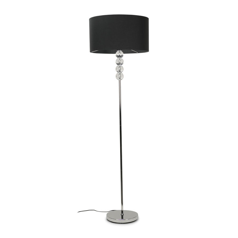 Eleanor 132cm Chrome Traditional Floor Lamp