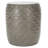 Mamie Concrete Accent Stool, Stylish Classic Fish Scale Texture Decorative Stool for Patio or Garden-419705535