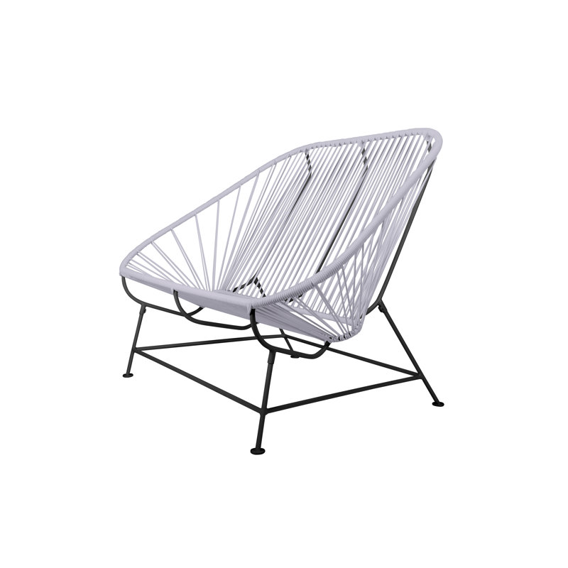 InLove Indoor/Outdoor Handmade Loveseat, Clear/Black
