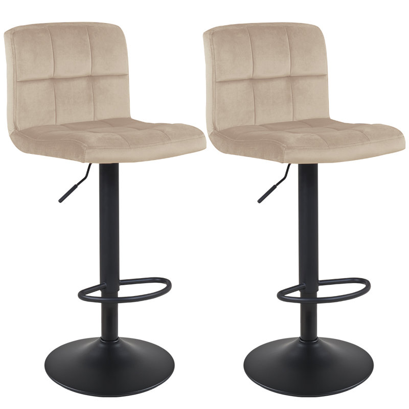Annease Adjustable Height Bar Stool, Cappuccino