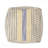Fabric Upholstered Pouf Ottoman