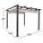 Garden Winds Beige Fabric Replacement Canopy for Pergola