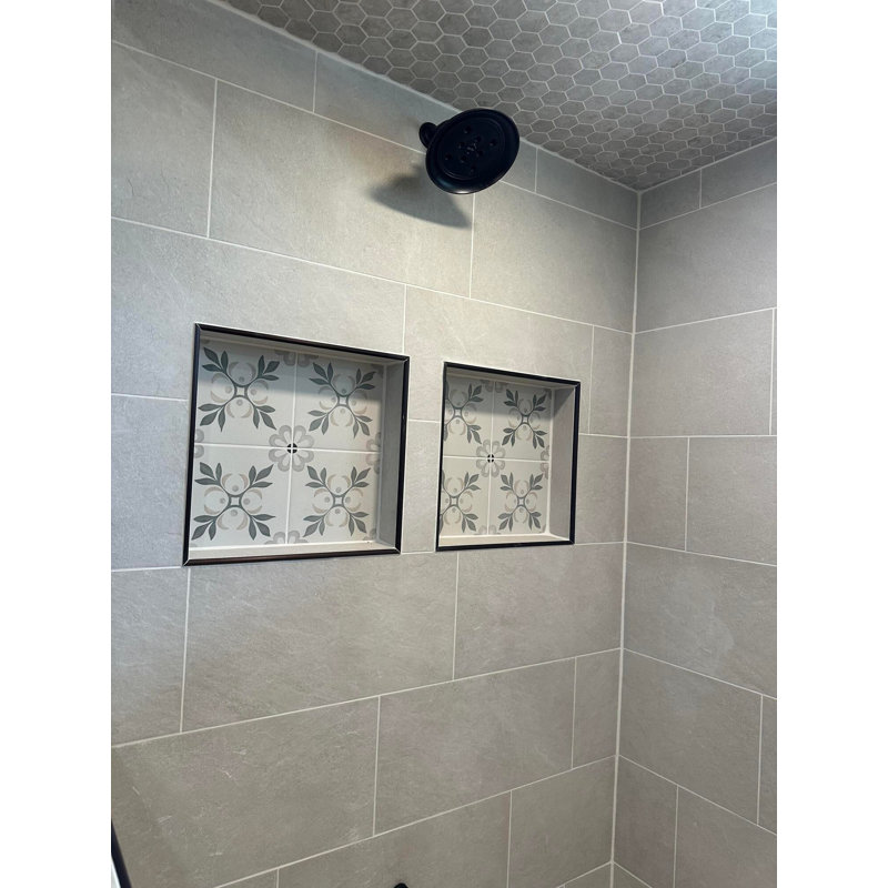 Era 12x24 Matte Limestone Look Porcelain Tile, Linen White