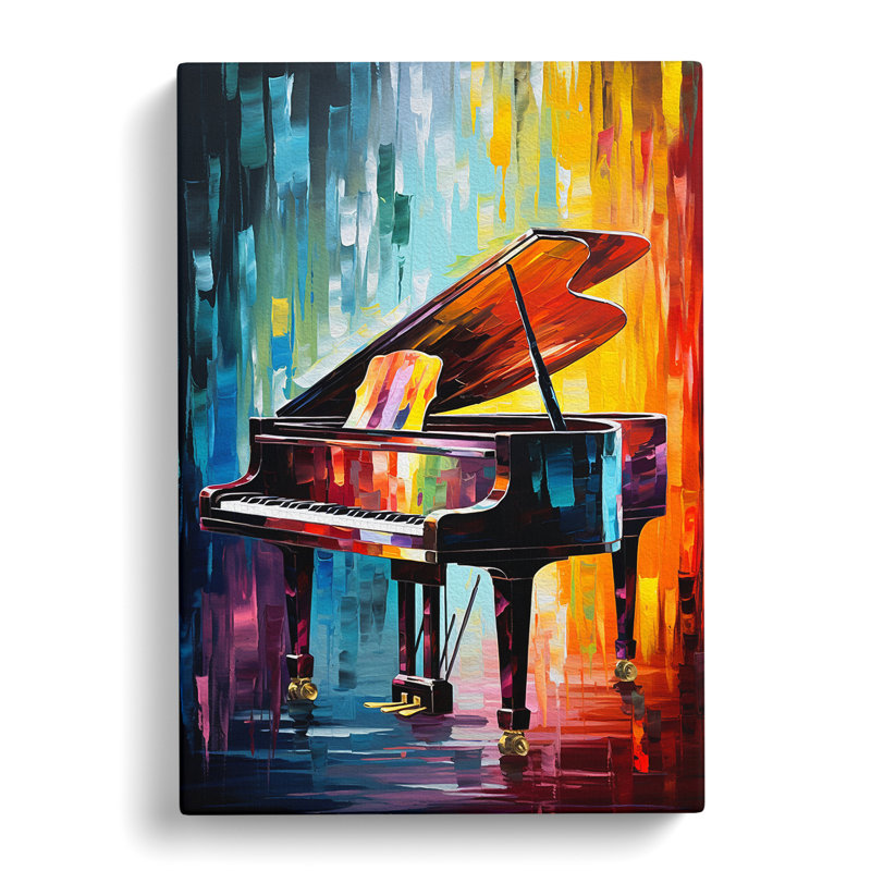 Piano Abstract - Wrapped Canvas, 50cm H x 35cm W x 3cm D