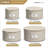 Sorbus 4-Set Stackable Dinnerware Storage Set with Plate Protector-446490621