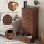 Commode de rangement haute 6 tiroirs, commode à usages multiples pour chambre à coucher et salon, commode avec grande capacité de rangement-121837641