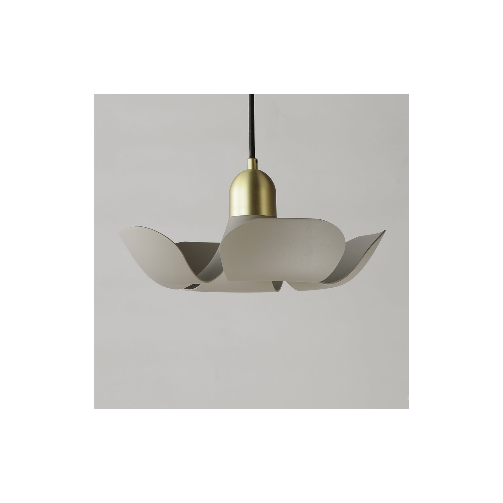 Miruna Single Light Dimmable Pendant, Satin Brass/Silver Gold