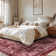 Straub Washable Rug Big Vintage Rug Traditional Mat Distressed Indoor Foldable Thin Rug Retro Accent Rug Floral Print Rug Non Slip Carpet Living Room Dining Room Office