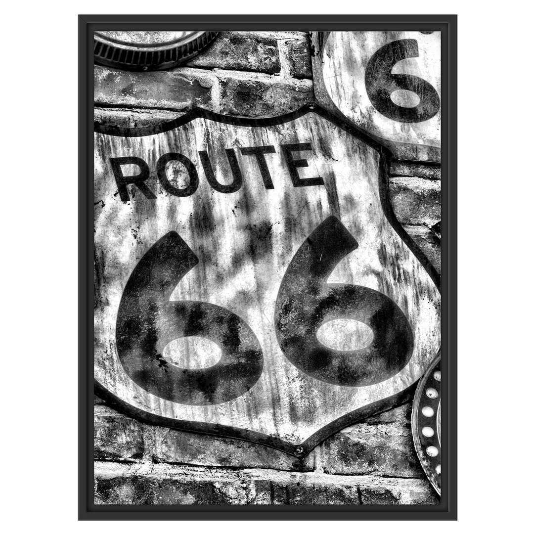 Gerahmtes Wandbild Route 66