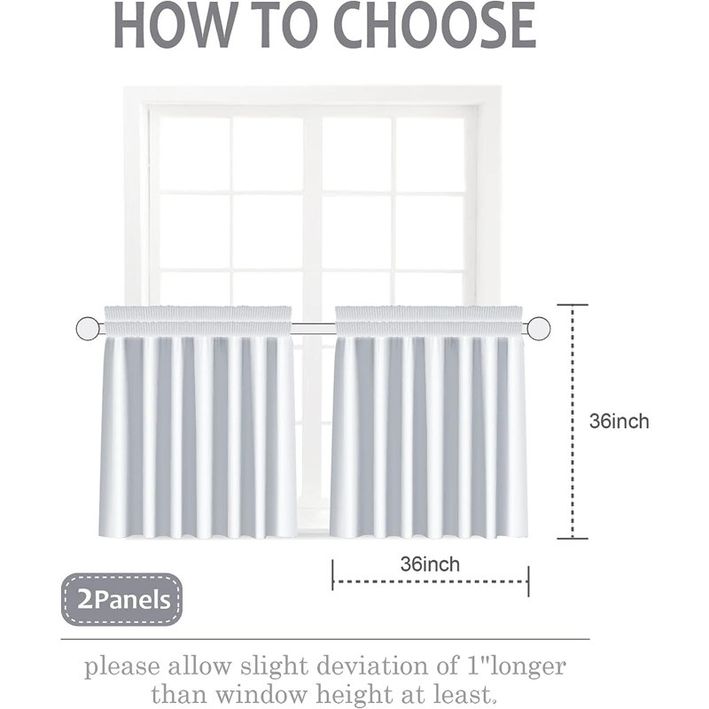 Kesavan Tailored Window Valance, 36" H x 36" W