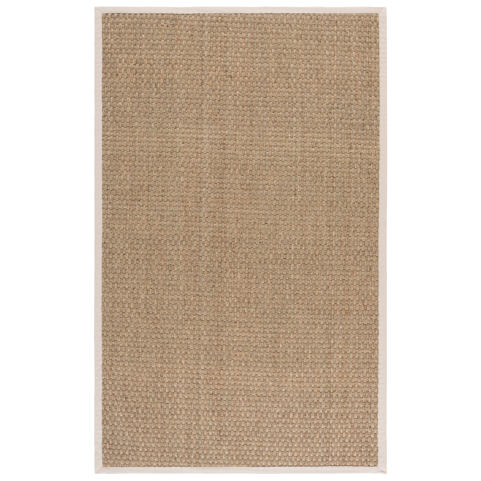 Dollard Natural Ivory Seagrass Rug, Rectangle 5' x 7'