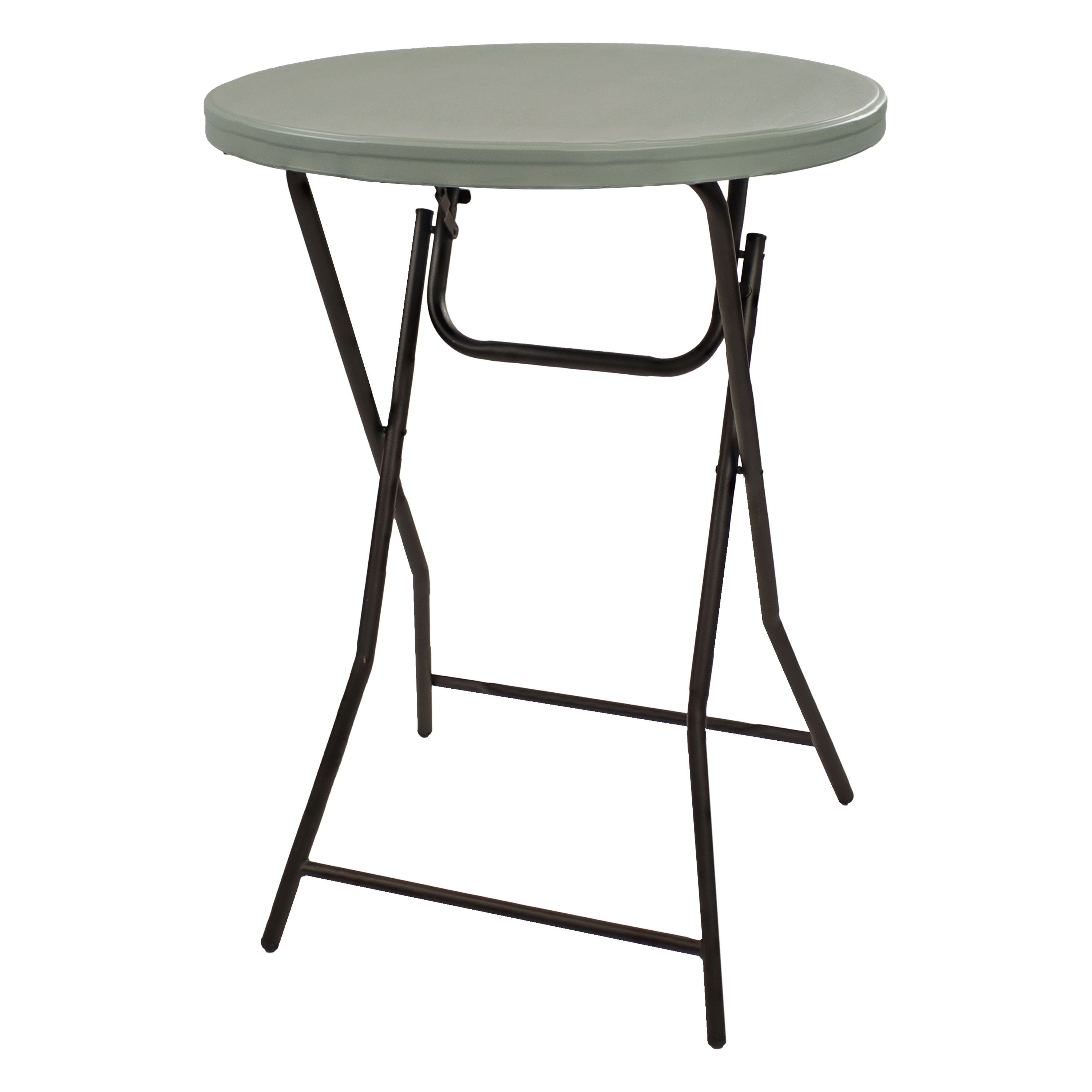 Ebern Designs 32 in (81 cm) Round Folding Bar Table - Gray | Wayfair