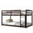 Solid Wooden Bunk Bed With Ladder, Crafted With Strengthened Slats-1684255500