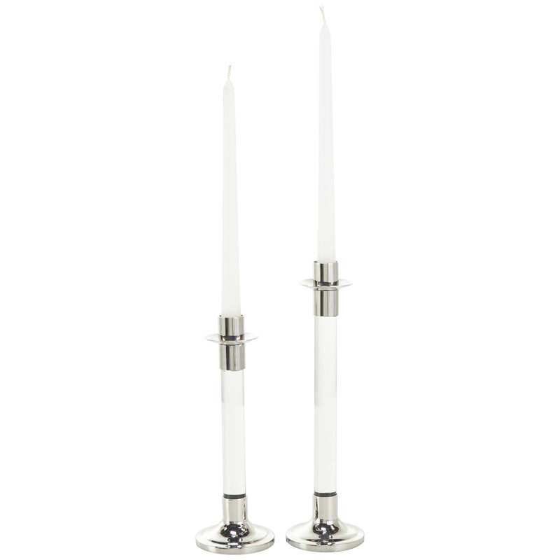 11'' H Stainless Steel Tabletop Candlestick